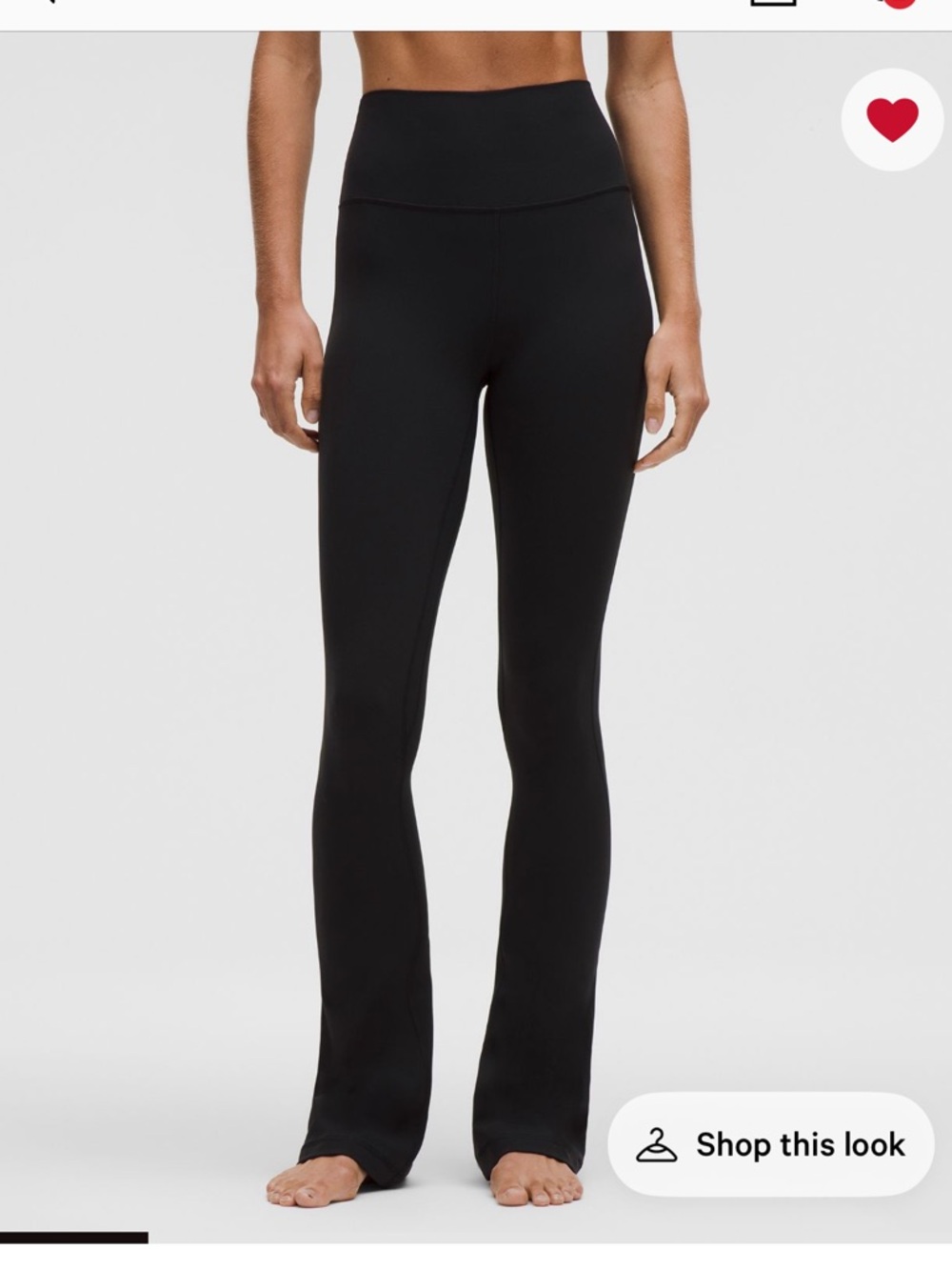 Lululemon Black High-Rise Mini-Flare Leggings